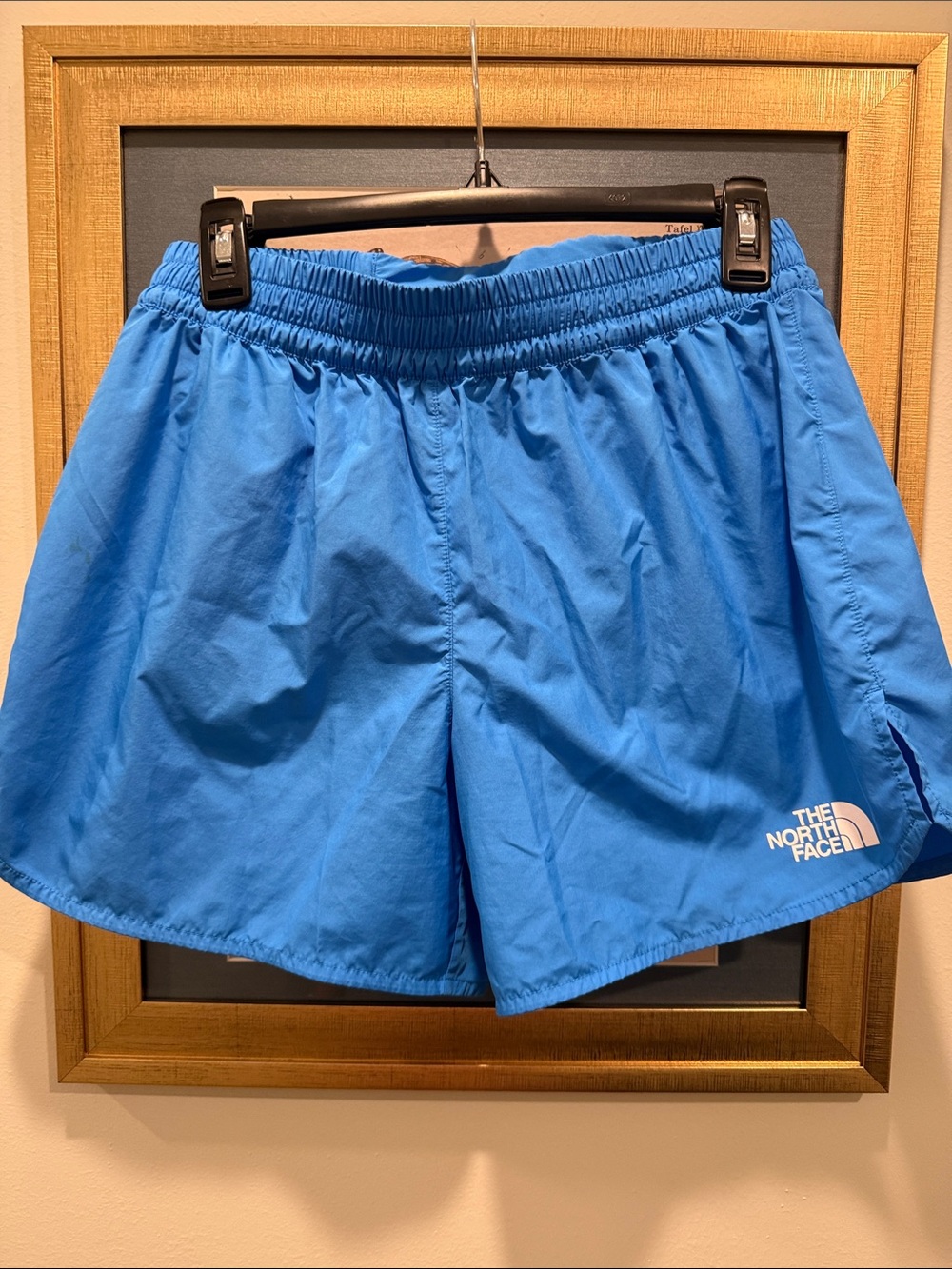 The North Face women’s Bright Blue Athletic Shorts